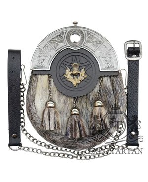 Seal Skin With Antique Finish Kilt Sporran