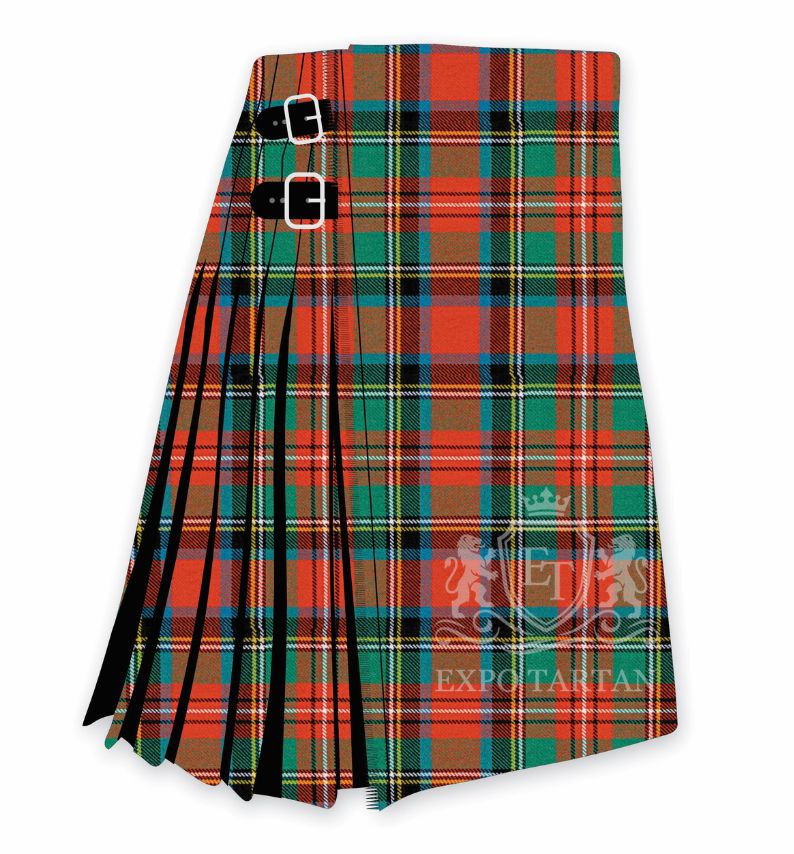 Stewart Prince Charles Edward Ancient Tartan Kilt 